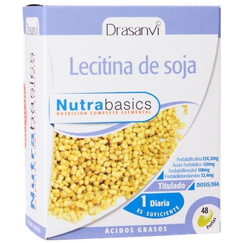 Drasanvi Lecitina Soja 1200mg 48 Perlas Nutrabasicos 57,6ml