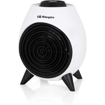 Orbegozo FH 5030 - Calefactor, termostato regulable, 2 niveles de potencia,  función ventilador aire frío, calor instantáneo, indicador luminoso, asa