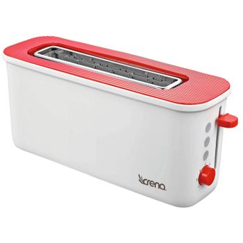 Tostador Extralargo Rojo 1000w