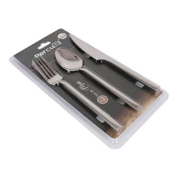 Cubertería Percutti Europa Plateado Acero Inoxidable De Mesa (3 Pcs)