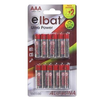 Pilas AAA - Pack de 40 Pilas alcalinas AAA 1.5V LR03 100% PeakPower