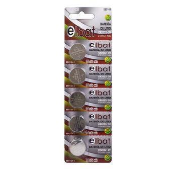 Pack De 5 Pilas Litio De Boton Cr2032 3v Elbat