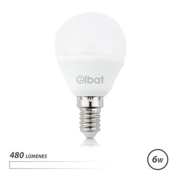 Bombilla Led G45 6w E14 480lm - 4000k Luz Blanca Elbat