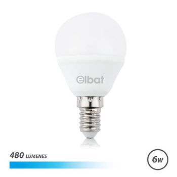 Bombilla Led G45 6w E14 480lm - 6500k Luz Fria Elbat