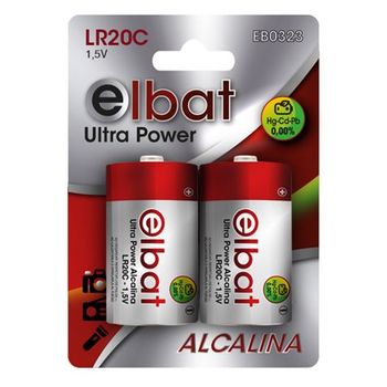 Pack De 2 Pilas Alcalinas Lr20c Elbat