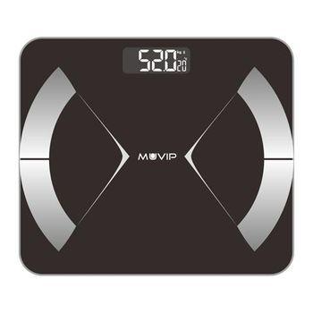 Body Muscle Bascula De Baño Digital Bluetooth - Pantalla Lcd - Plataforma De Cristal Templado - 10 Memorias - Peso Max. 180kg - Auto Apagado Muvip