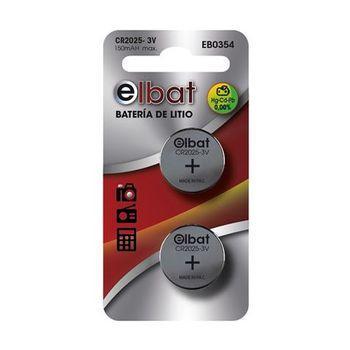 Pack De 2 Pilas Litio De Boton Cr2025 3v Elbat