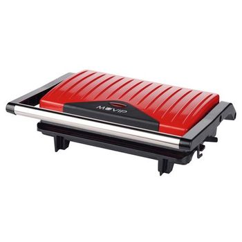 Sandwichera Placa Tipo Grill I750w - Placa Superior Basculante - Presion Uniforme - Asa Tacto Frio Muvip