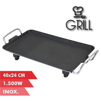 Plancha asadora inox. lisa 78 cm