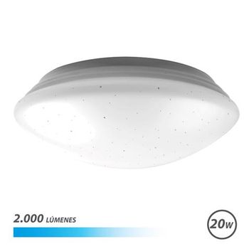 Serie Saturno Aplique Redondo De Techo Led 20w 2000lm - 6500k Luz Fria - Diametro 28cm Elbat