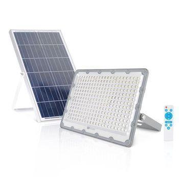 Foco Solar Led 200w - 3600lm - Luz Fria 6500k - Autonomia Hasta 2 Dias - Control Remoto - Ip67 Elbat