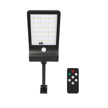 Farola Led Solar - 350lm - Luz Regulable 3000k/4000k/6500k - Bateria 1800mah - Sensor De Movimiento - Control Remoto Elbat