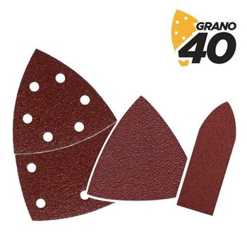 Pack De 9 Lijas Con Velcro Para Lijadora Bl0137 - Grano 40 - 3 Formatos Blim