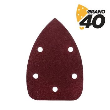 Pack De 10 Lijas Con Velcro Para Lijadora Bl0124 - Grano 40 - Formato Triangular Blim