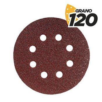 Pack De 10 Lijas Con Velcro Para Lijadora Bl0136 - 125mm - Grano 120 - Formato Circular Blim