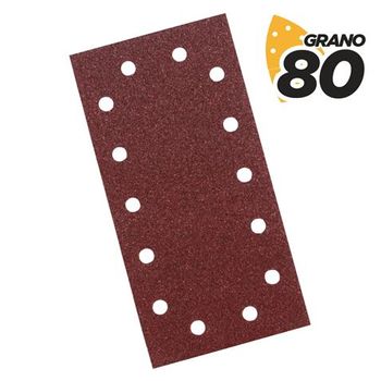 Pack De 10 Lijas Para Lijadora Bl0123 - Grano 80 - Formato Rectangular Blim