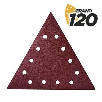 Pack De 5 Lijas Con Velcro Para Lijadora Bl0223 - Grano 120 - Formato Triangular Blim