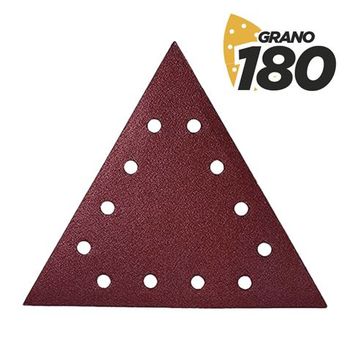 Pack De 5 Lijas Con Velcro Para Lijadora Bl0223 - Grano 180 - Formato Triangular Blim