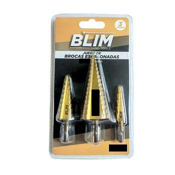 Juego 3 Pcs Brocas Escalonadas Blim