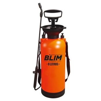 Sulfatadora/pulverizador De Mano 8l - Bomba Con Presion Hasta 3 Bar - Boquilla Regulable - Correa Para Colgar Al Hombro Blim