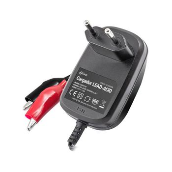 Cargador De Batería De Plomo Nimo 12v 1000ma Negro