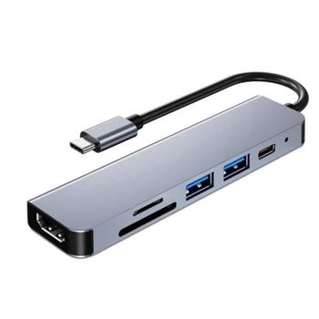 Hub Usb 3.0 Type-c 3p Usb-a + Cr + Hdmi 4k 3go