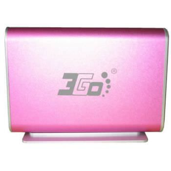 3Go Caja Externa USB 3.0 Negra para Disco Duro 3.5 SATA3