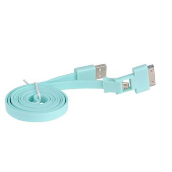 Cable 3go Usb A Micro Usb Y Apple 30 Pin Plano Cel