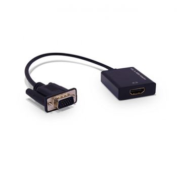 Adaptador Hdmi Hembra A Vga Macho 3go C132 Negro