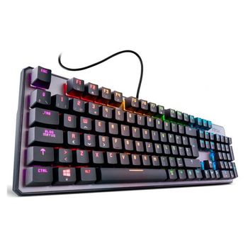 Teclado mecanico gaming phoenix mirage tkl 60% ultra compacto iluminacion  full rgb brown swithces software de configuracion