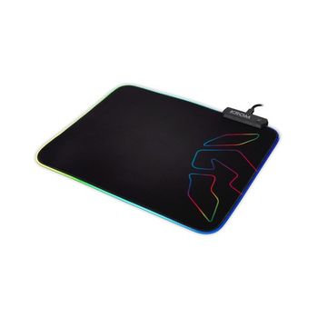 Alfombrilla Gaming Con Iluminación Led Krom Knout Rgb (32 X 27 X 0,3 Cm) Negro