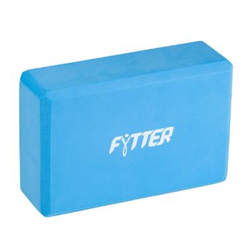 Bloque De Yoga Fytter Yoga & Pilates 23x8x15 Cm Fabricado En Eva, Color Azul