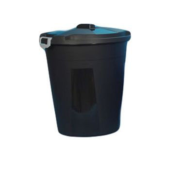 Cubo Basura Industrial Negro 50 L - Plasvidavi - Cu-50n..