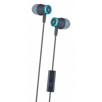 Auriculares de botón  JVC HA-F19M, De botón, Micrófono, Control volumen,  Jack 3.5 mm, Azul