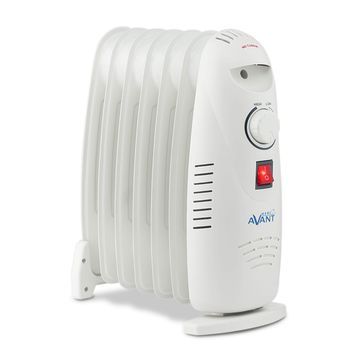 Avant Av7568 - Radiador De Aceite Para Baño Con 7 Elementos Radiantes 700w. Construcción Modular, Termostato Regulable, Termofusible De Seguridad, Piloto Luminoso Encendido. Color Blanco