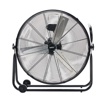 Avant - Ventilador Industrial De Suelo | Diámetro 60cm (24”) Pulgadas | 3 Aspas | Potencia 160w | 3 Velocidades | Ruedas De Transporte | Black Edition