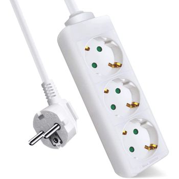 Base Multiple Avant 3 Tomas 1.5m Blanco 3g 1.5mm2 Max3680w