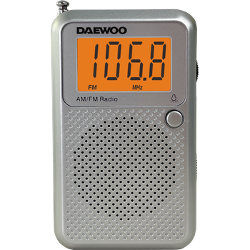 Radio Portátil Digital Dw1115 Daewoo Con Pantalla Lcd, Luz, Y Sintonizador Analógico Am/fm