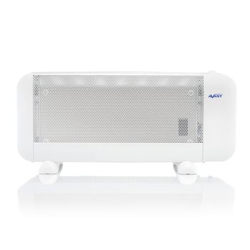 Avant - Av7589 Radiador De Mica Mini 1500w, Termostato, Placa Radiante De Mica Compacta, Color Blanco.