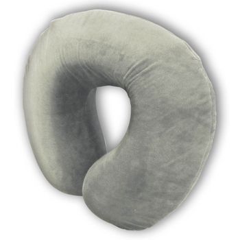 Cojín Circular Viscoelástico Para El Cuello- Gris. Gris Oscuro Y Azul Surtido