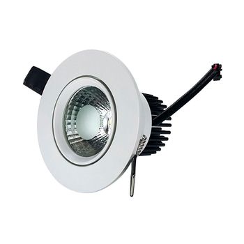 Downlight Led Cob Empotrable Orientable 7w Blanco Fría 6500k Blanco Fría 6500k