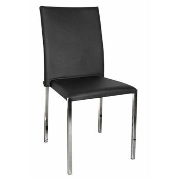 Pack 2 Sillas Comedor Blancas Con Asiento Tapizado Tela Gris con Ofertas en  Carrefour