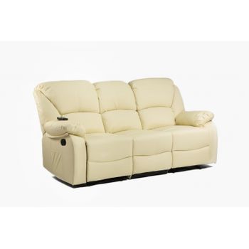 Sofá Relax 2 Plazas VENTE-UNIQUE Canby (Marrón - 133x90x95 cm)