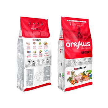 Amykus Original Sport 12,5 Kg  - Pienso De  deporte Para Perros Con Alta Actividad