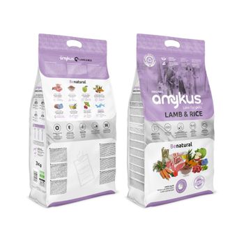 Amykus Original Lamb&rice 3 Kg – Pienso De  cordero Y Arroz Para Perros