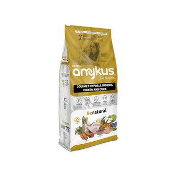 Amykus Gourmet Hypoallergenic G. Free Chicken & Duck 12,5 Kg – Pienso De Pato Sin Cereales Para Perro