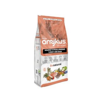 Amykus Gourmet Hypoallergenic Grain Free Turkey & Duck 3 Kg – Pienso De Pavo Y Pato Sin Cereales Para Perros