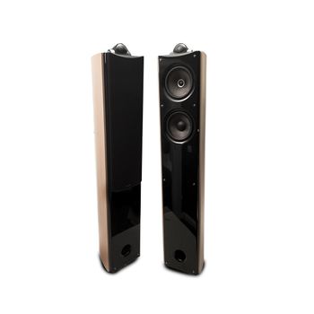 Pareja De Altavoces Tipo Columna  De  Madera Con  150wx2 De Potencia, Tweeter De Cúpula De Seda De 4/5" Belson Uf-300