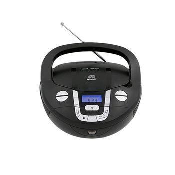 Radio Cd Portátil Con Bluetooth Y Usb Bsl Pcd-31 Negro