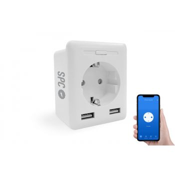 Enchufe - Inteligente Wifi con 2 Tomas y 2 puertos USB – Garza